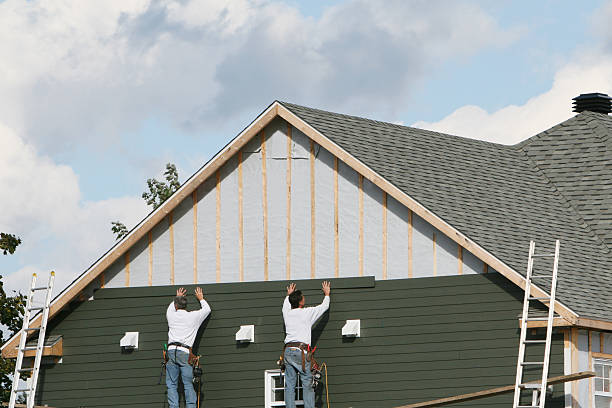 Professional Emergency Siding Repair technician working in Riverside, OH